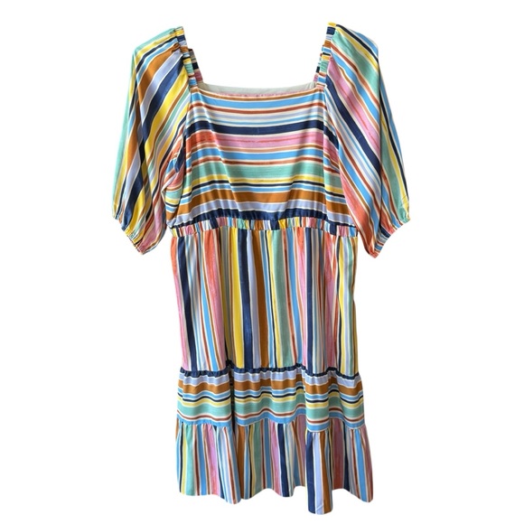 Donna Morgan Multicolor Striped Dress NWT - Picture 1 of 7
